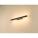 SLV LED Wandaufbauleuchte ONE LINEAR 50 PHASE, Up/Down, IP44, 52.2cm, 14W 2700/3000K (CCT Switch), CRi >90, dimmbar, schwarz