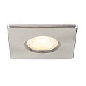 SLV Abdeckung für LED Einbauleuchte UNIVERSAL DOWNLIGHT PHASE, IP65 (Outdoor + Indoor), quadratisch, starr, aluminium