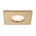 SLV Abdeckung für LED Einbauleuchte UNIVERSAL DOWNLIGHT PHASE, IP65 (Outdoor + Indoor), quadratisch, starr, gold matt