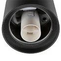 SLV ceiling luminaire VARYT without shade E14 IP44, black dimmable