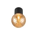 SLV ceiling luminaire VARYT without shade E14 IP44, black dimmable