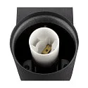 SLV Wandleuchte VARYT, IP44, rund, E14 max. 6W, ohne Schirm / Abdeckung, schwarz