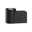 SLV Wandleuchte VARYT, IP44, rund, E14 max. 6W, ohne Schirm / Abdeckung, schwarz