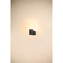 SLV Wandleuchte VARYT, IP44, rund, E14 max. 6W, ohne Schirm / Abdeckung, schwarz