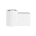 SLV wall luminaire VARYT round, without shade E14 IP44, white dimmable