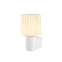 SLV wall luminaire VARYT round, without shade E14 IP44, white dimmable