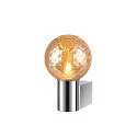 SLV Wandleuchte VARYT, IP44, rund, E14 max. 6W, ohne Schirm / Abdeckung, chrom