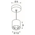 SLV Pendelleuchte VARYT, E14, 1x max. 6W, weiß