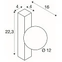 wall luminaire SUN - PHASE square G9 IP20