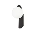 SLV Wandleuchte SUN PHASE, G9 max. 40W (LED), schwarz, rund