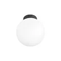 SLV ceiling luminaire SUN 20 round E27 IP20, black dimmable