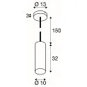 SLV Pendelleuchte ENOLA®, E27, 1x max. 50W, matt schwarz
