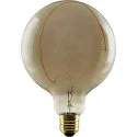 Segula LED lamp ILLUSION GLOBE 125 CRESCENT SLANTING - SMOKEY - PHASE G125 matt E27 6W 310lm 1900K 330° CRI 90-100 dimmable