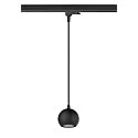 3-Phasen Pendelleuchte LIGHT EYE® 90, Ø 8.9cm, GU10 PAR16 / PAR51 max. 6W, Stahl, inkl. Adapter, matt schwarz