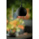 3-Phasen Pendelleuchte LIGHT EYE® 90, Ø 8.9cm, GU10 PAR16 / PAR51 max. 6W, Stahl, inkl. Adapter, matt schwarz