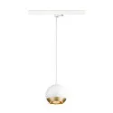 3-Phasen Pendelleuchte LIGHT EYE® 150, Ø 15cm, GU10 QPAR111 max. 13W, Stahl, inkl. Adapter, matt weiß