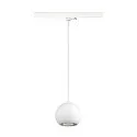 3-Phasen Pendelleuchte LIGHT EYE® 150, Ø 15cm, GU10 QPAR111 max. 13W, Stahl, inkl. Adapter, matt weiß