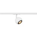 SLV 1-Phasen-Strahler LIGHT EYE® 90, rund, GU10 max. 6W, drehbar und schwenkbar, matt weiß