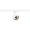 SLV 3-Phasen-Strahler LIGHT EYE ® 150, Ø 15cm, GU10 QPAR111 max. 13W, kardanisch, inkl. Adapter, matt weiß
