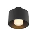 Outdoor Deckenleuchte PHOTONI CYL, IP68 IK08, zylindrisch, E27, Aluminium, seeluft-beständig, schwarz matt / opal