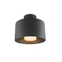 SLV outdoor ceiling luminaire PHOTONI CYL cylindrical, with spacer E27 IP65, black matt dimmable