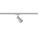 SLV 1-Phasen-Strahler PURI 2.0 CONE, GU10 max. 6W, drehbar und schwenkbar, grau