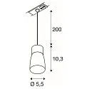 SLV 1-Phasen Pendelleuchte PURI 2.0 DOME, GU10 max. 6W, weiß