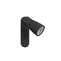 SLV Wand- und Deckenleuchte PURI 2.0 DOME, rechteckig, mit Schalter, GU10 max. 6W, schwarz