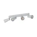 SLV Wand- und Deckenleuchte PURI 2.0 DOME, Long, 4x GU10 max. 6W, grau