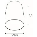 lamp shade PURI 2.0 - DOME conical, aluminium