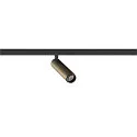 SLV LED Niedervolt-Spot GRIP! S DALI, zylindrisch, 48V, 9.8W 2700K 29°, DALI dimmbar, schwenkbar, bronze / schwarz