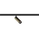 SLV LED Niedervolt-Spot GRIP! S DALI, zylindrisch, 48V, 9.8W 3000K 29°, DALI dimmbar, schwenkbar, bronze / schwarz