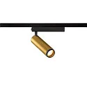 SLV 1-phase spot GRIP! M PHASE swivelling, for VDU workstation IP20, gold dimmable