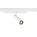 SLV LED 3-Phasen-Strahler GRIP! M DALI DTW, 15W 2000-3000K 42°, CRi >90, UGR <19, DALI steuerbar, Dim-to-Warm, schwenkbar