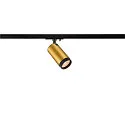 SLV 1-phase spot GRIP! L GU10 swivelling, rotatable GU10 IP20, gold dimmable