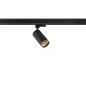 3-Phasen-Strahler GRIP! L, zylindrisch, GU10 max. 6W, drehbar und schwenkbar, schwarz / gold
