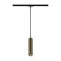SLV 1-Phasen Pendelleuchte GRIP! L, GU10 max. 6W, bronze / schwarz