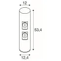 SLV Poller M-POL 60, mit 2 Steckdosen, 53.4cm, 4-polig, anthrazit