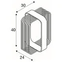 SLV LED Outdoor Stehleuchte GRID CUBE, 8W, 2700K, 250lm, IP65, schwarz