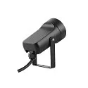 SLV Erdspieß-Leuchte SYNA SHADE, IP65 IK06, rund, GU10 max. 10W, neigbar, IP-Steckerkabel, seeluft-beständig, schwarz