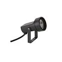 SLV Erdspieß-Leuchte SYNA SHADE, IP65 IK06, rund, GU10 max. 10W, neigbar, IP-Steckerkabel, seeluft-beständig, schwarz