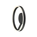 SLV LED Wand- und Deckenleuchte ONE PHASE, Up/Down, Ø 40cm, 14W 2700/3000K (CCT Switch) 2x130°, CRi >90, dimmbar, schwarz