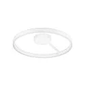 SLV LED Wand- und Deckenleuchte ONE PHASE, Up/Down, Ø 60cm, 23W 2700/3000K (CCT Switch) 2x130°, CRi >90, dimmbar, weiß