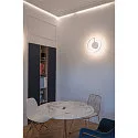 SLV LED Wand- und Deckenleuchte ONE DALI, Up/Down, Ø 40cm, 14W 2700/3000K (CCT Switch) 130°, DALI dimmbar, weiß