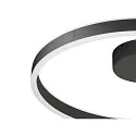 SLV LED Wand- und Deckenleuchte ONE DALI, Up/Down, Ø 60cm, 23W 2700/3000K (CCT Switch) 130°, DALI dimmbar, schwarz