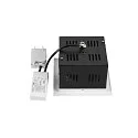 SLV LED Deckeneinbauleuchte KADUX SINGLE, 1-fkammig, DALI 2 dimmbar, kardanisch schwenkbar, 27W 3000K 3050lm 30°