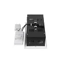 SLV LED Deckeneinbauleuchte KADUX DOUBLE, 2-fkammig, DALI 2 dimmbar, kardanisch schwenkbar, 54W 4000K 3400lm 30°