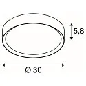 SLV wall and ceiling luminaire DECONA PHASE round, CCT Switch IP44, black dimmable