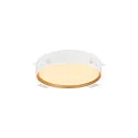 SLV LED Wand- und Deckenleuchte DECONA PHASE, rund, 18W 2700/3000K (CCT Switch), dimmbar, weiß / gold