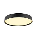 SLV LED Wand- und Deckenleuchte DECONA PHASE, rund, 23W 2700/3000K (CCT Switch), dimmbar, schwarz